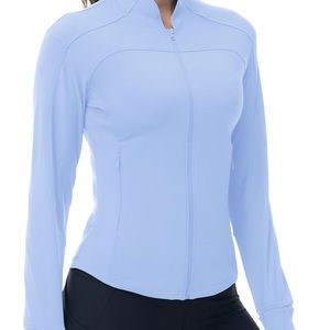 Light blue sunzel workout jacket
